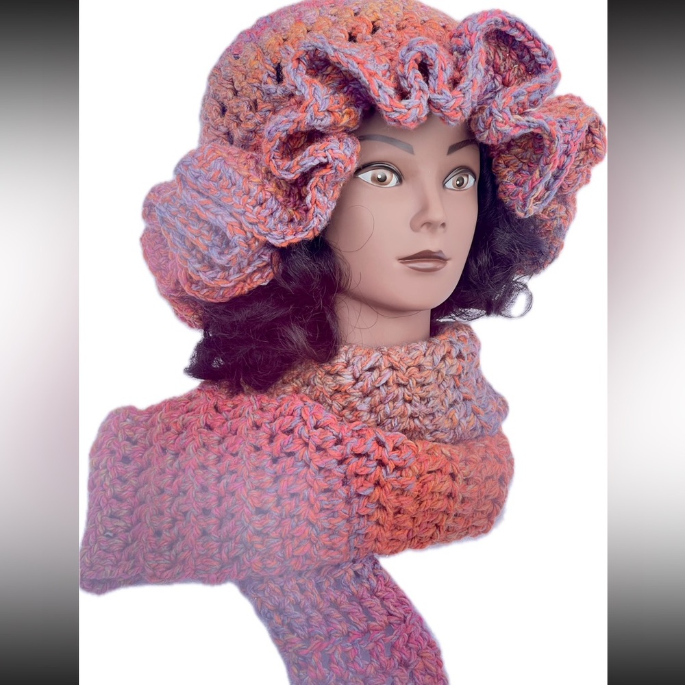 Multi-Color crochet hat Handmade 🥰